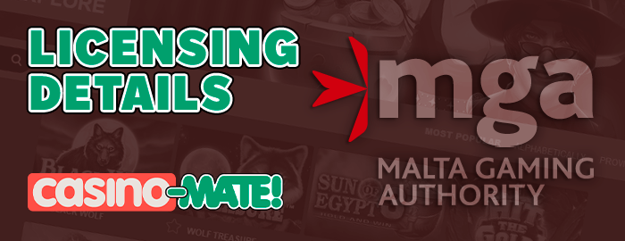 About Mate Casino license - Malta Gaming Authority